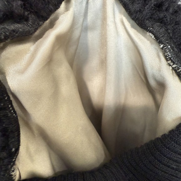 Veda 100% Shearling Leather Fur Moto Jacket Womens Small Motorcycle Designer Zip - Picture 16 of 16